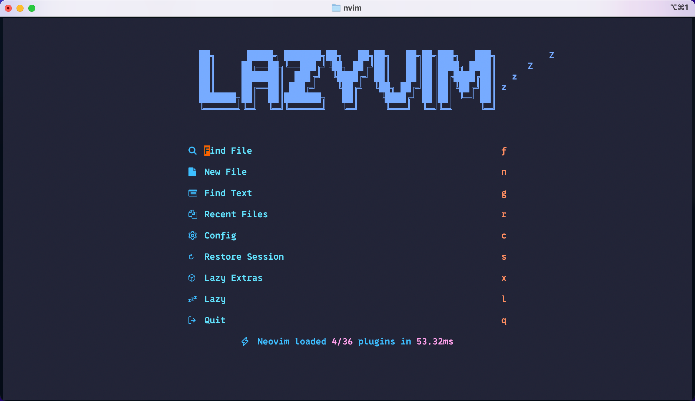 LazyVim效果图